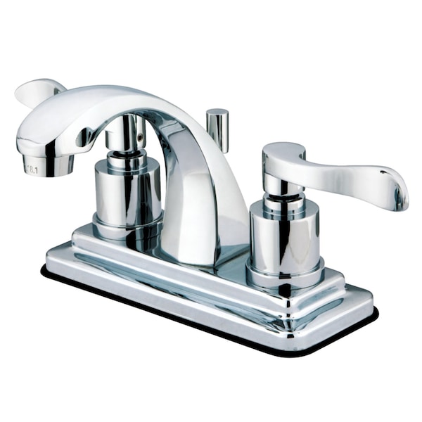 Kingston Brass KS4641DFL 4" Centerset Bathroom Faucet, Polished Chrome KS4641DFL - main